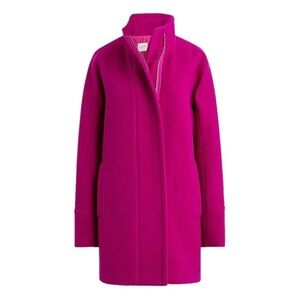 J. Crew Fuchsia Wool Coat